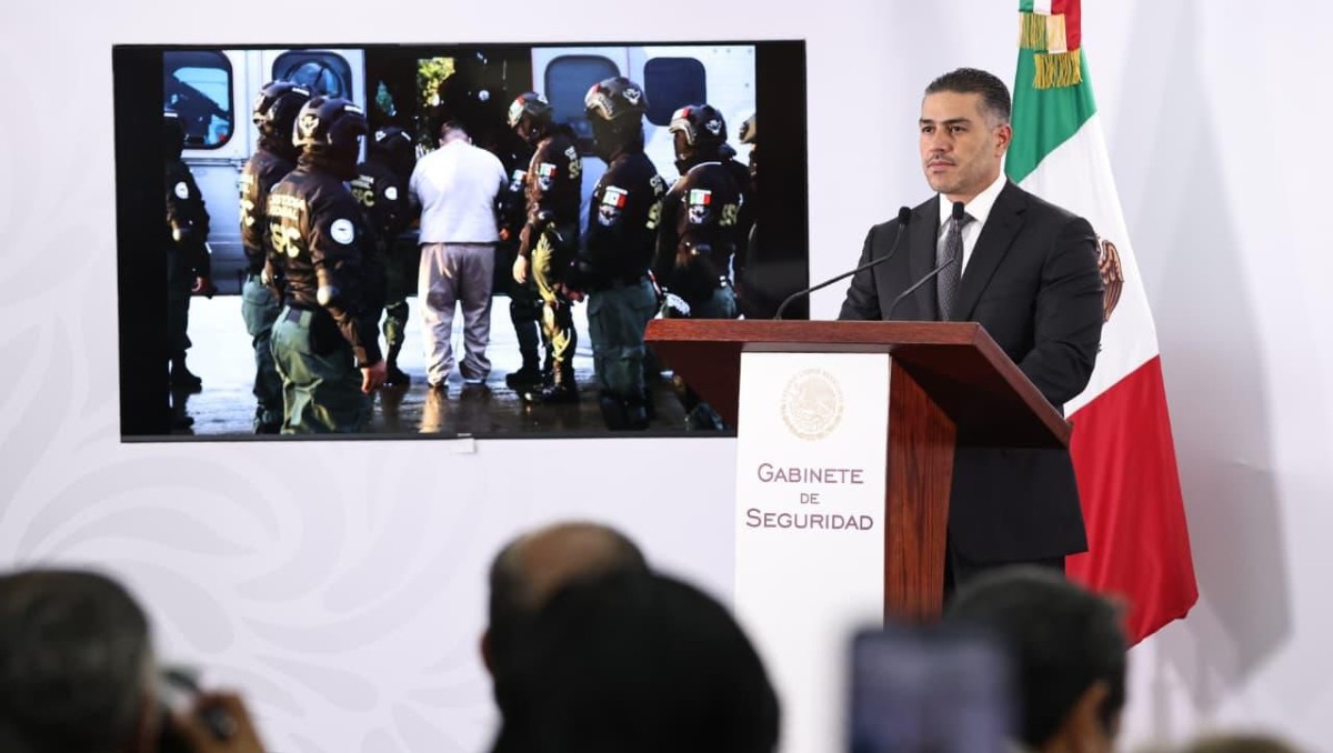 García Harfuch, titular de SSPC, reveló detalles sobre la entrega de 26 narcos a EU | Foto: Especial