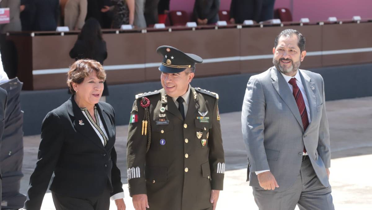 La gobernadora Delfina Gómez y las Fuerzas Armadas conmemoran 111 años de los Tratados de Teoloyucan en Santa María Rayón.| Especial