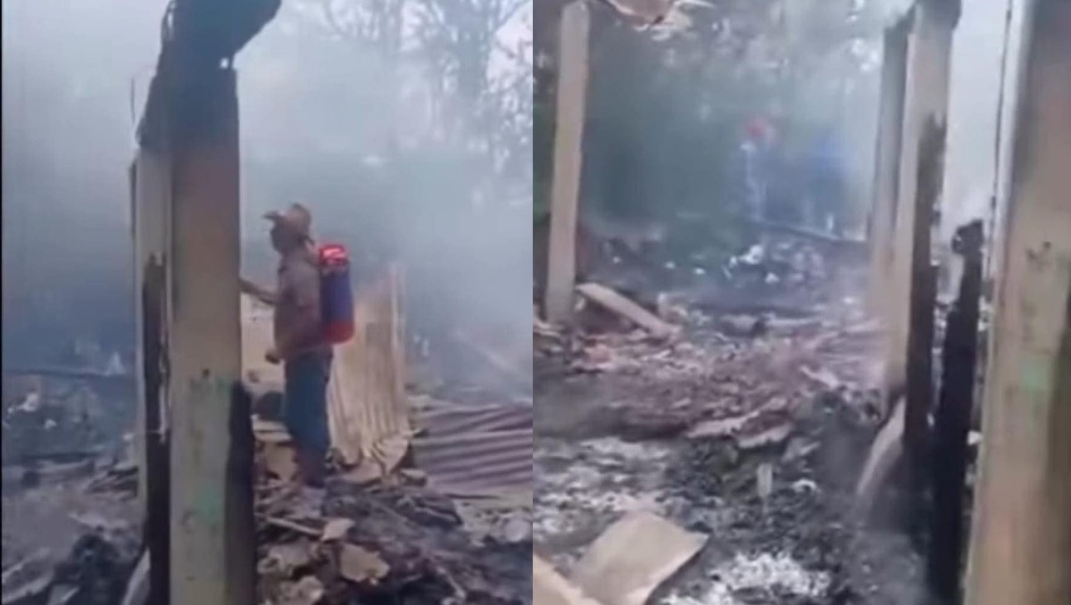 Incendio en San Felipe Orizatlán no pudo ser controlado. (Corrtesía)