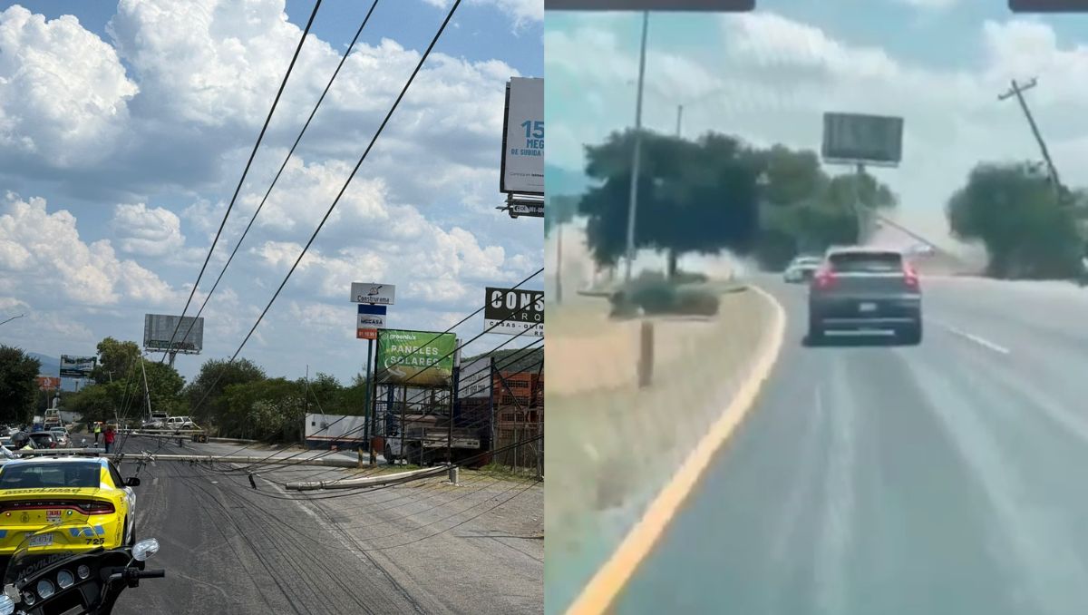 El percance vial fue captado en video por la cámara de un vehículo que circulaba en la zona. | Especial