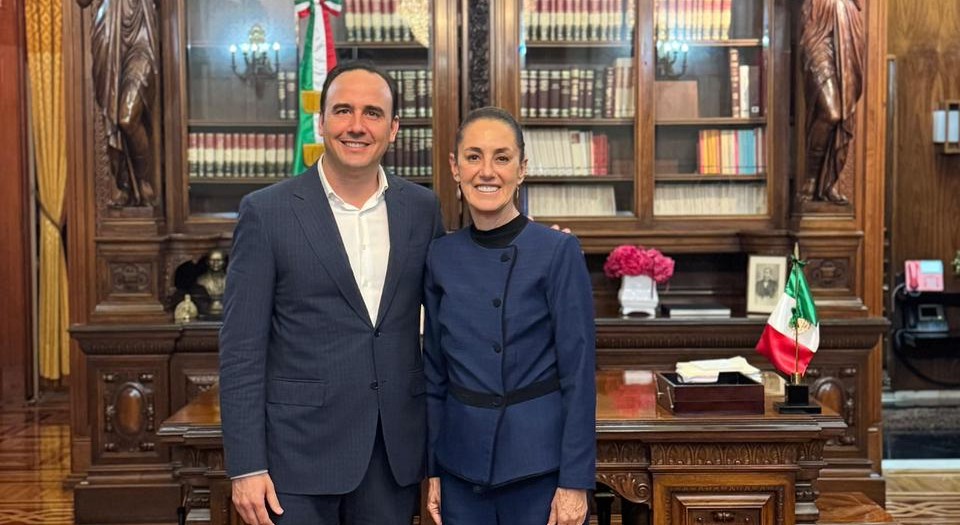 Sheinbaum y gobernador de Coahuila afinan proyectos conjuntos (Cortesía)