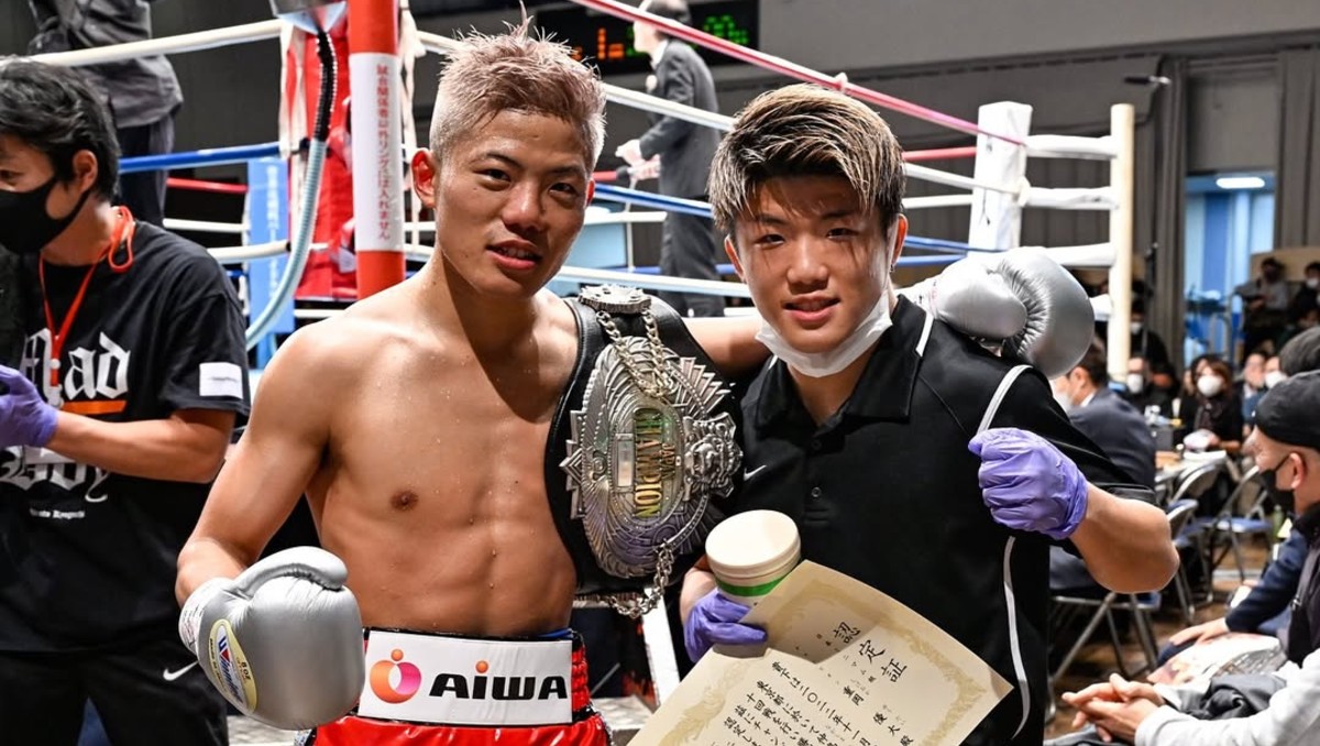 Yudai Shigeoka se retiró del boxeo para cuidar a su hermano púgil que está en coma desde mayo (X: @yudaishigeoka)