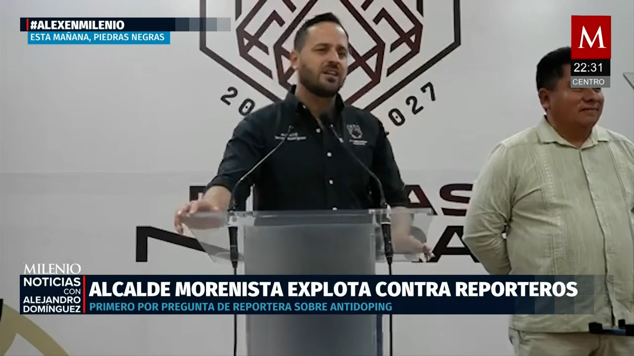Alcalde de Piedras Negras agrede a periodista por pregunta sobre examen antidoping