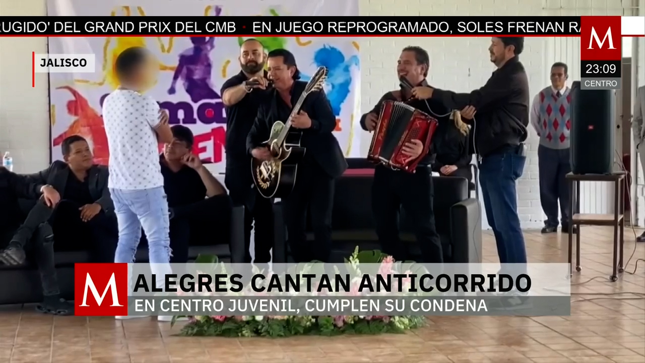 Alegres del Barranco cumplen condena con presentación en centro juvenil
