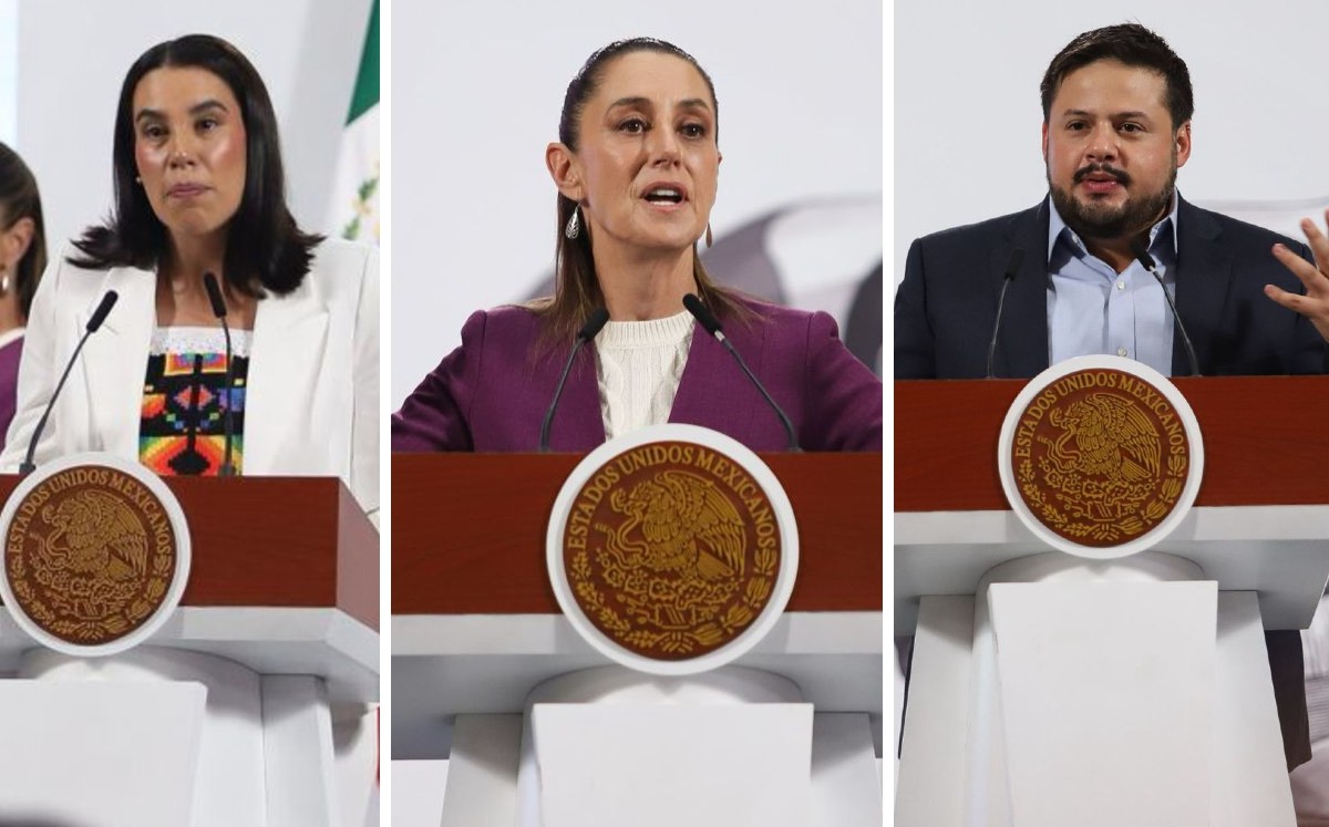 Conferencia mañanera de la presidenta Claudia Sheinbaum en Palacio Nacional el 14 de agosto de 2025. | Cuartoscuro