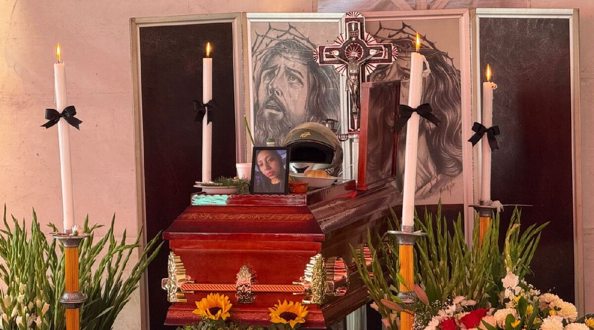 Lucero fue despedida por sus familiares y la agrupación Hermandad Delivery con una rodada. Foto: (Mario C. Rodríguez)