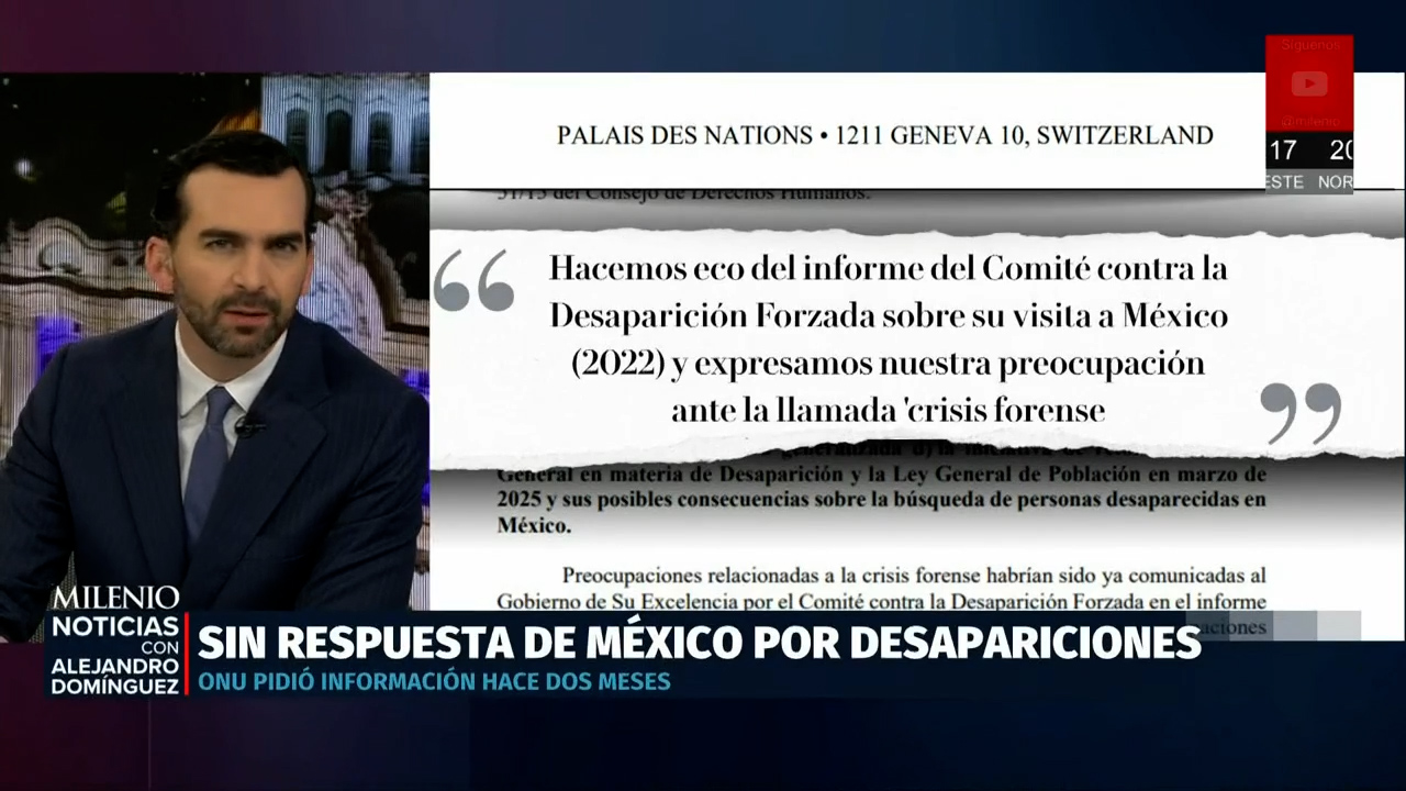México sin respuesta a comunicado del Consejo de Derechos Humanos sobre desapariciones