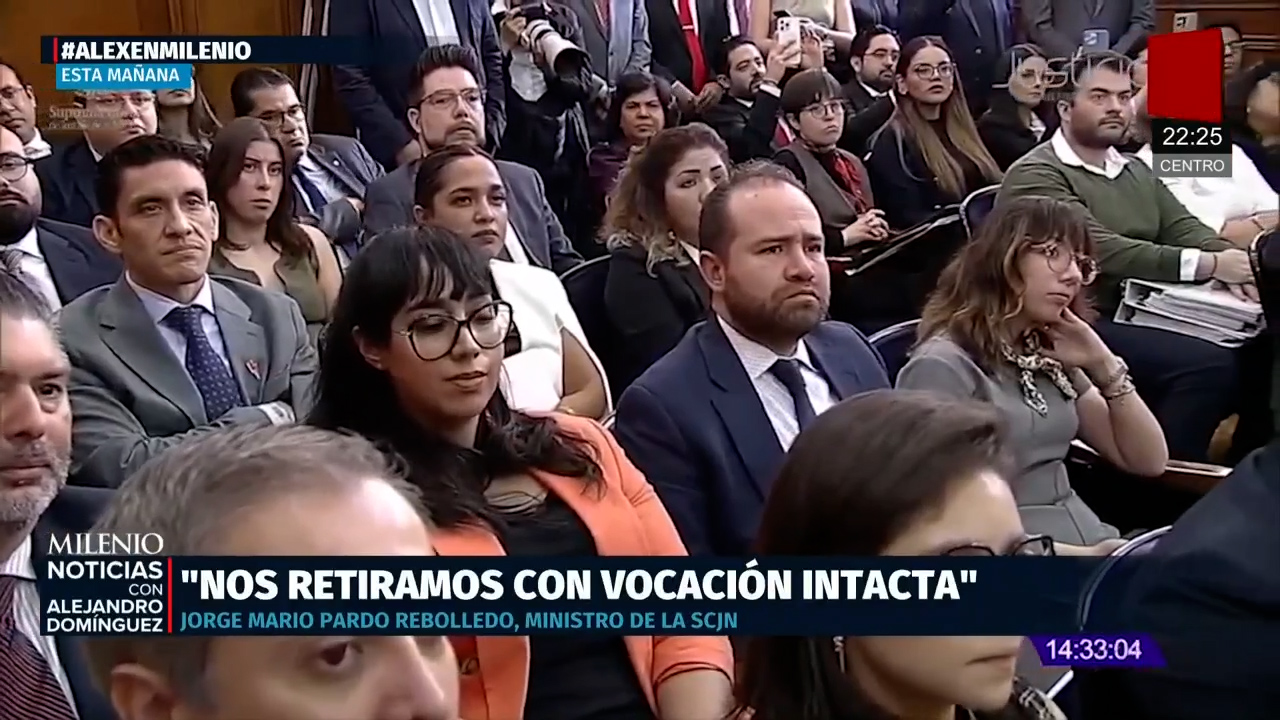 Última sesión de la primera sala de la Suprema Corte cierra con dignidad de ministros