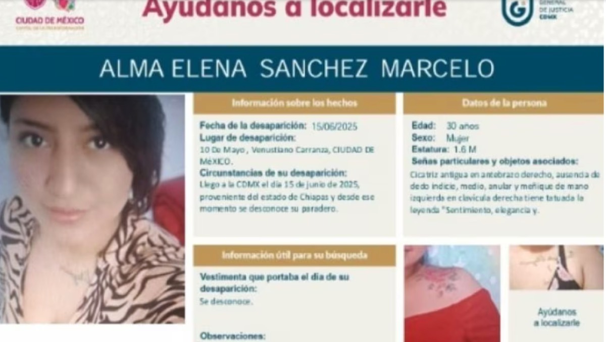 Alma Elena presuntamente fue asesinada por su ex pareja. | ESPECIAL