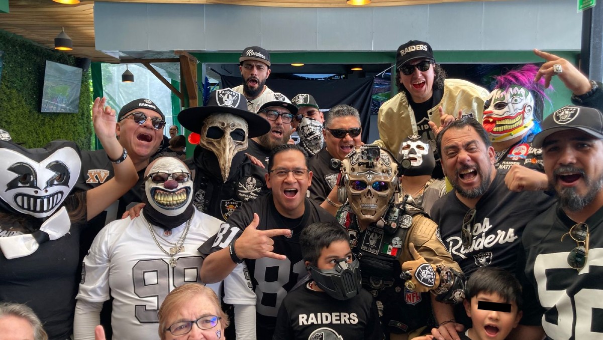 La Raider Nation apoya a Las Vegas Raiders desde la CdMx (Mario Badillo)