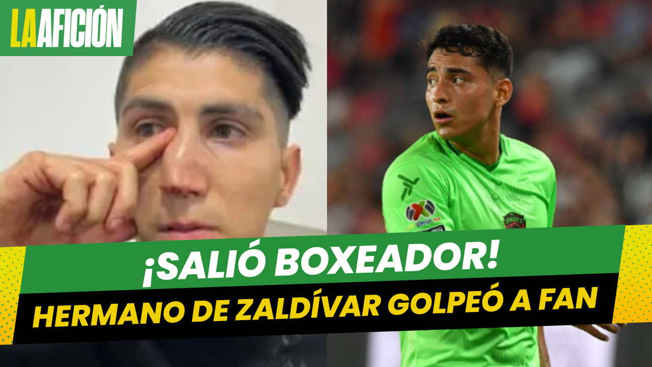 Captan a hermano de Ángel Zaldívar golpeando a aficionado de Chivas