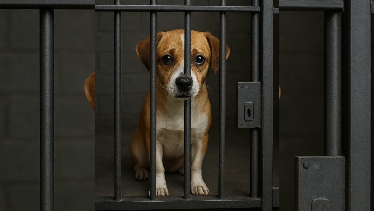 Perrito es encarcelado por morder gente. | ESPECIAL