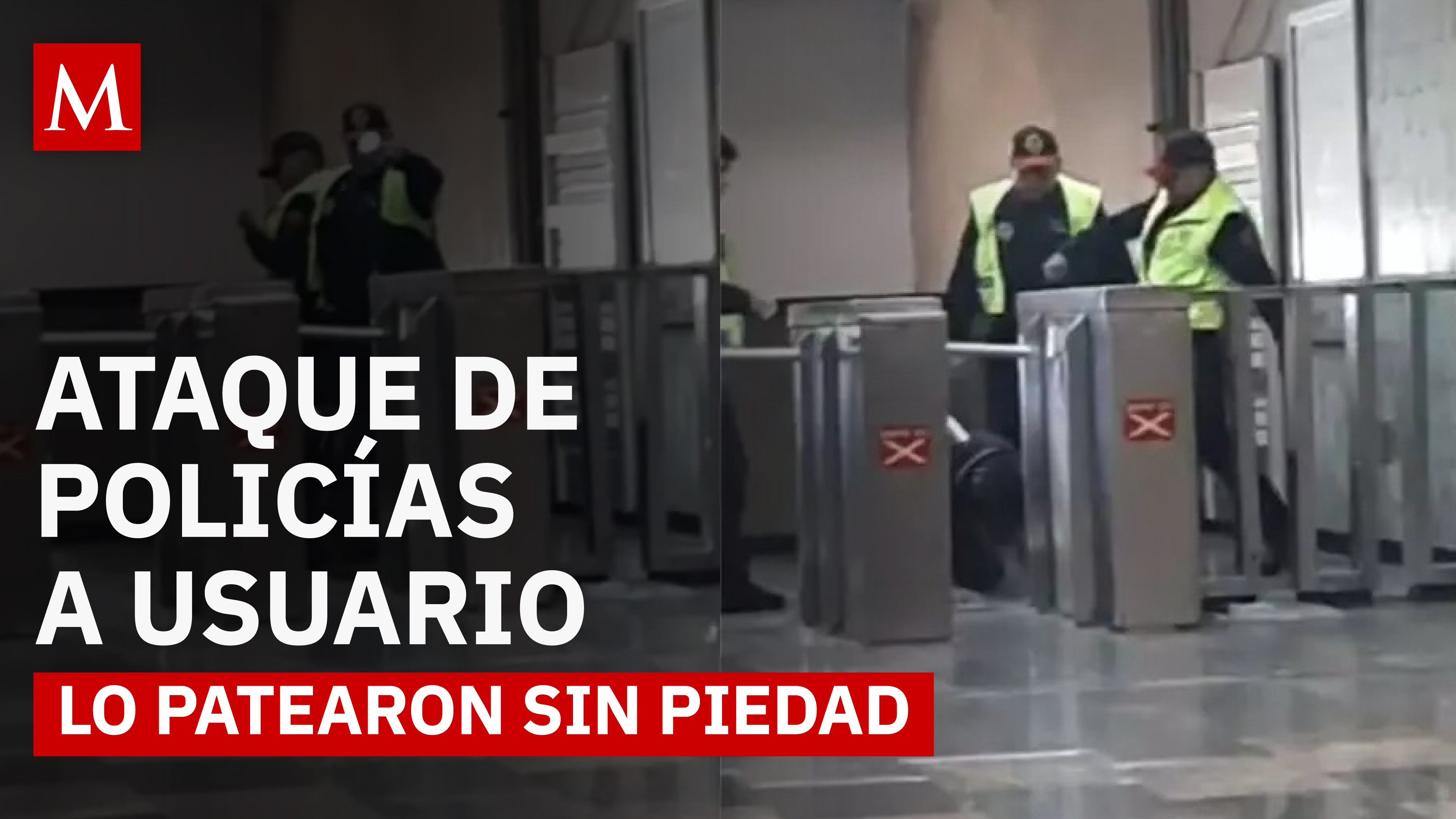 Así agredieron policías a un usuario en la Línea 3 del Metro CDMX: lo patean frente a todos