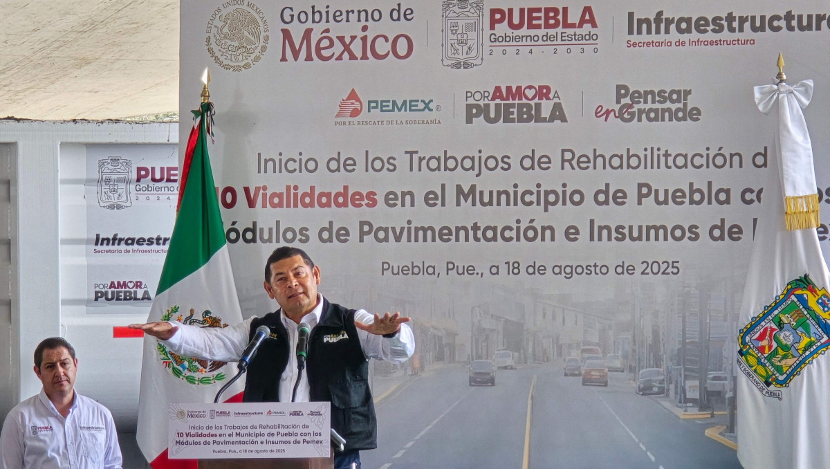 Anuncian la rehabilitación de 10 vialidades importantes en el municipio de Puebla | Agencia Es Imagen
