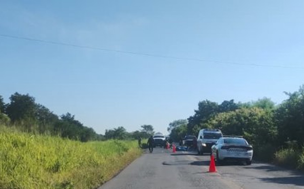Percance vial en la carretera Tuxpan-Tampico.