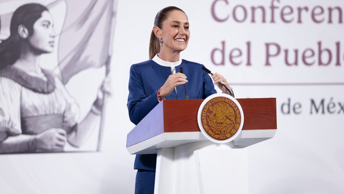 La Presidenta durante la conferencia de prensa matutina. | Foto: Presidencia