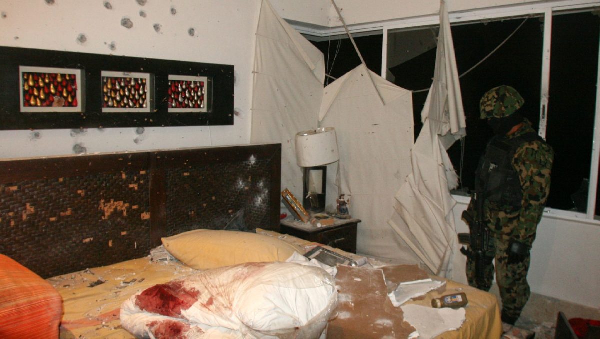Vista del interior del departamento en donde fue abatido Arturo Beltrán Leyva | Cuartoscuro