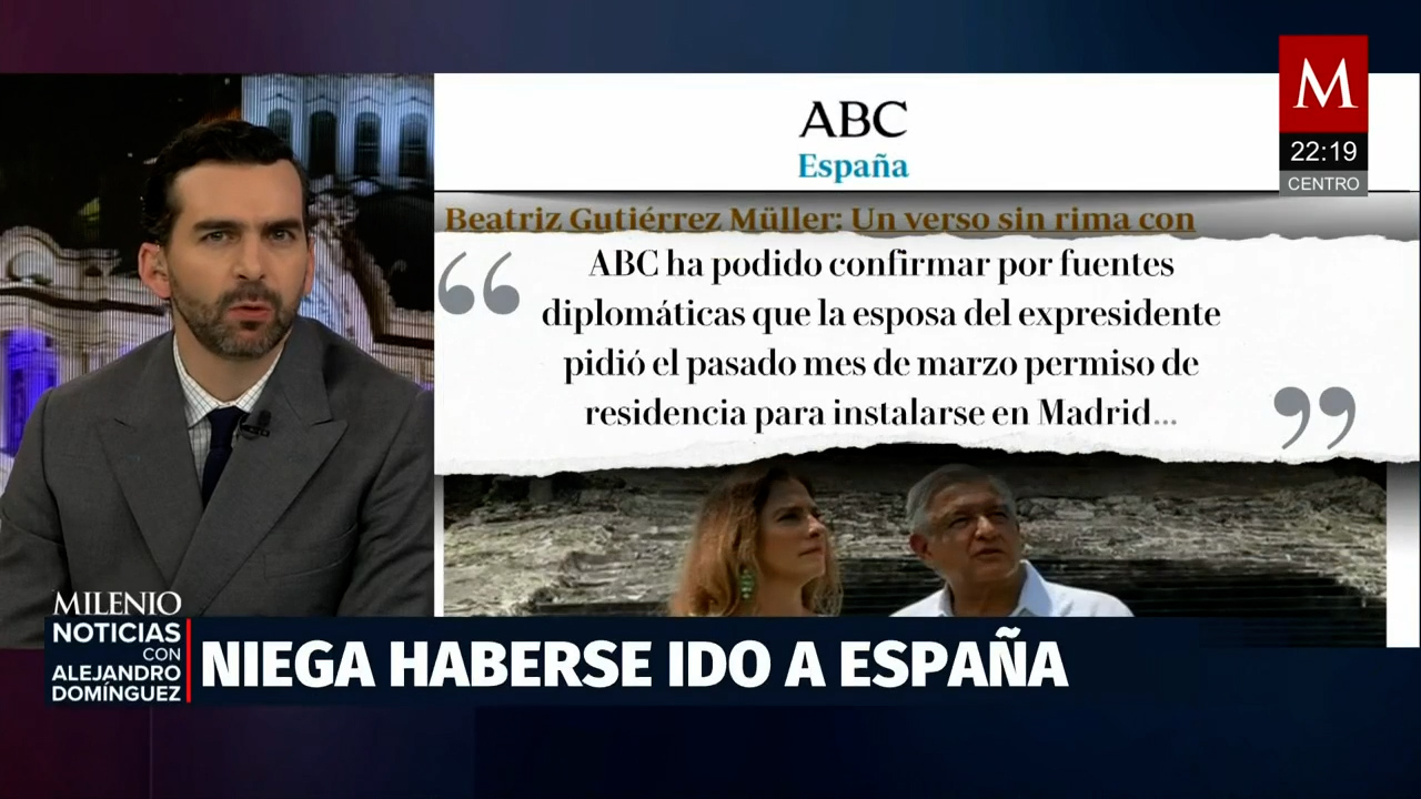Beatriz Gutiérrez Muller niega mudanza a España y rechaza ataques mediáticos