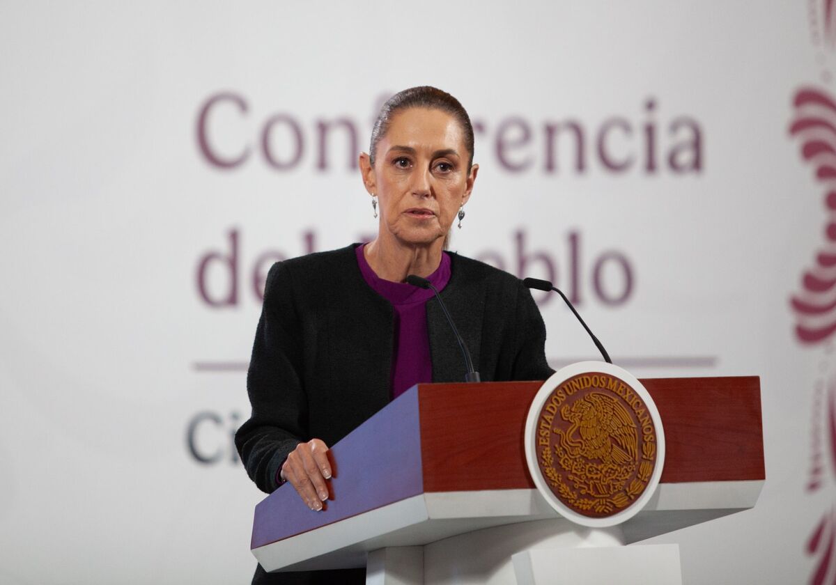 Claudia Sheinbaum, presidenta de México en la conferencia de Palacio Nacional. | Foto: Andrea Murcia / Cuartoscuro
