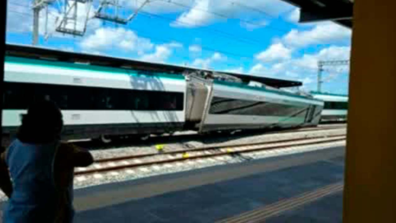 Se descarrila vagón del Tren Maya en estación Izamal