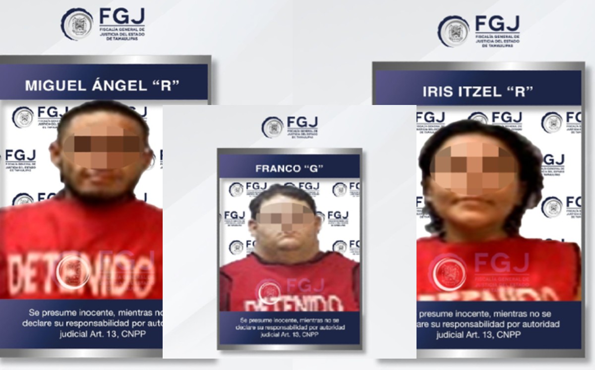 Detenidos por delito de feminicidio.