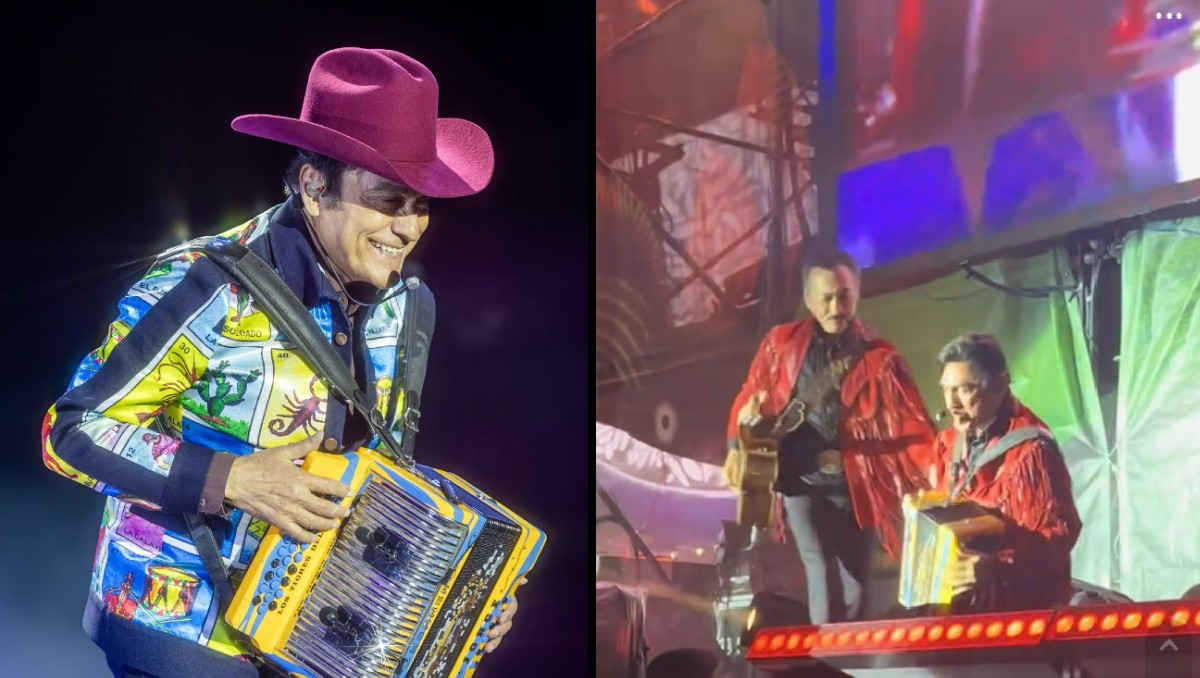 Jorge Hernández, vocalista de Los Tigres del Norte, sufre fuerte caída en concierto | ESPECIAL