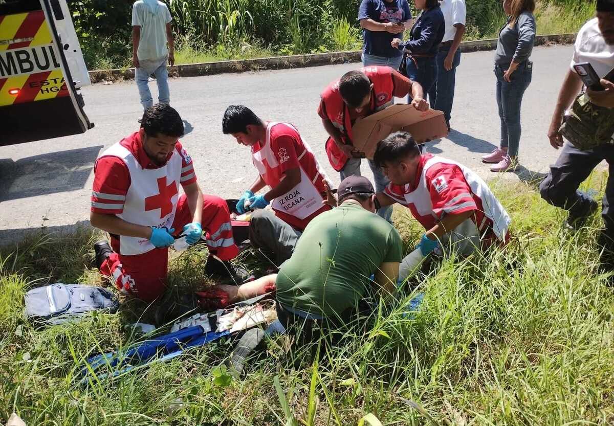 Muere motociclista en accidente en crucero tres huastecas. (Cortesía)