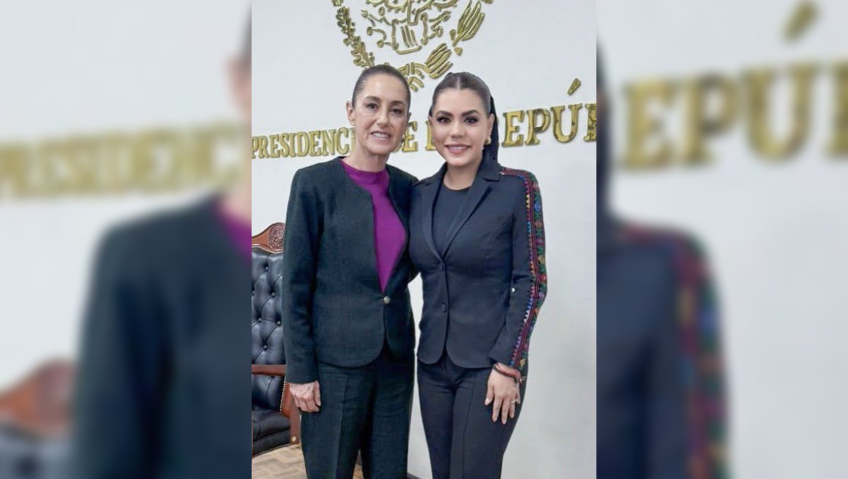 La presidenta Sheinbaum y la mandataria guerrerense Evelyn Salgado. | Especial