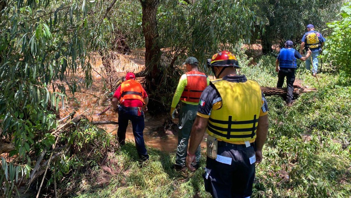 Protección Civil Jalisco confirmó el hallazgo de un menor en un río de Arandas (X Protección Civil Jalisco)