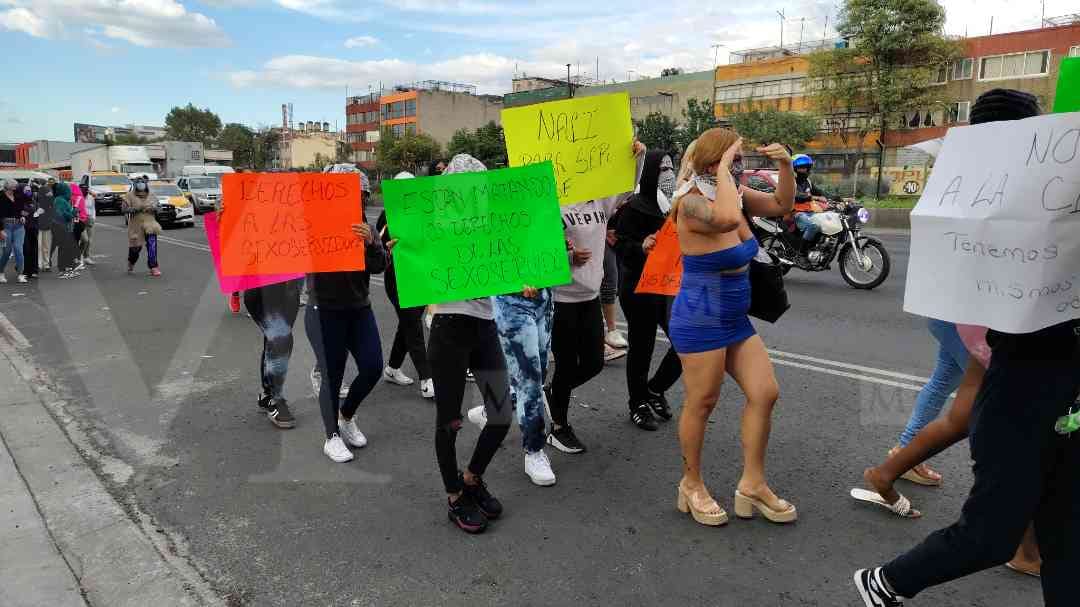 Las trabajadoras sexuales piden diálogo con las autoridades capitalinas.
