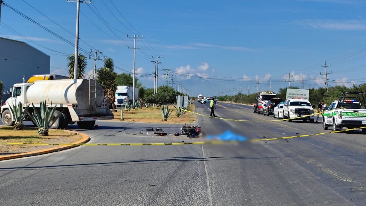La velocidad de la motocicleta impidió que frenara o que el conductor tuviera una reacción oportuna. | Foto: Agustín Martínez