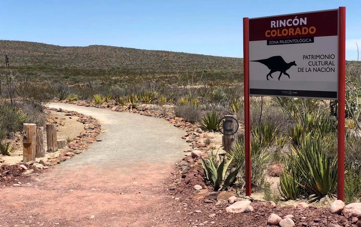 Zona paleontológica de Rincón Colorado, en Coahuila. | Especial