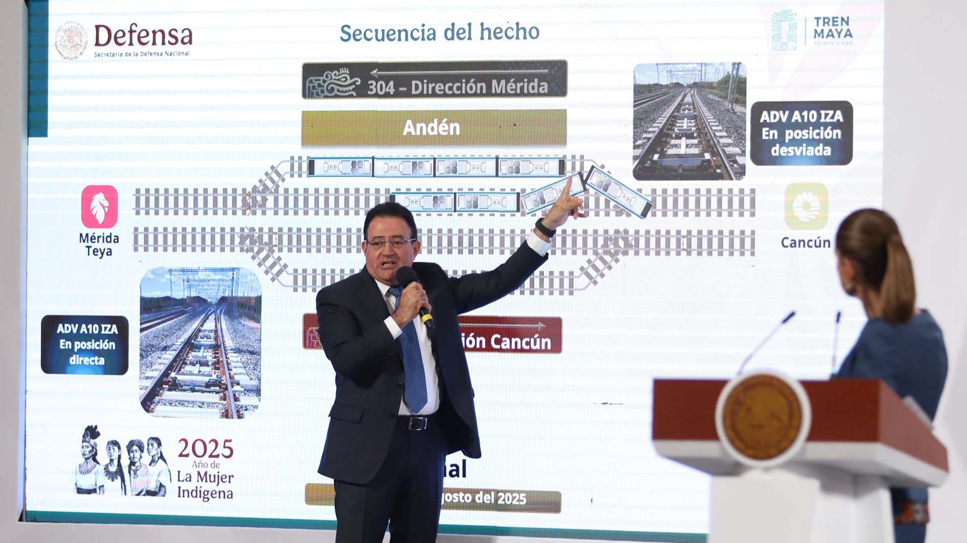 ¿Qué causó el incidente en el Tren Maya? Esto explicó el titular del transporte