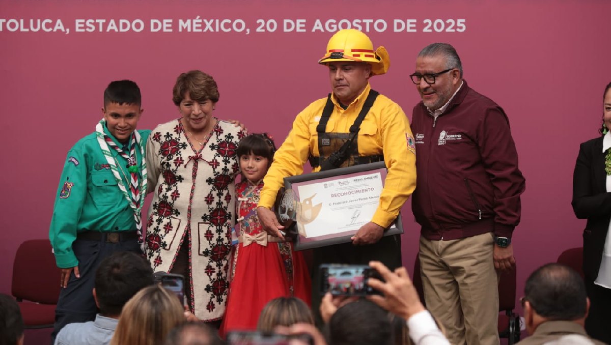 Delfina expresó a los defensores ambientales representan lo mejor del pueblo del Estado de México. Foto: (Tania Contreras)