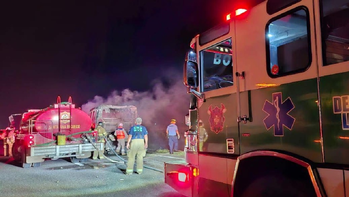 Al sitio llegaron bomberos de Santa Ana Pacueco, así como cuerpos de emergencia. | Cortesía