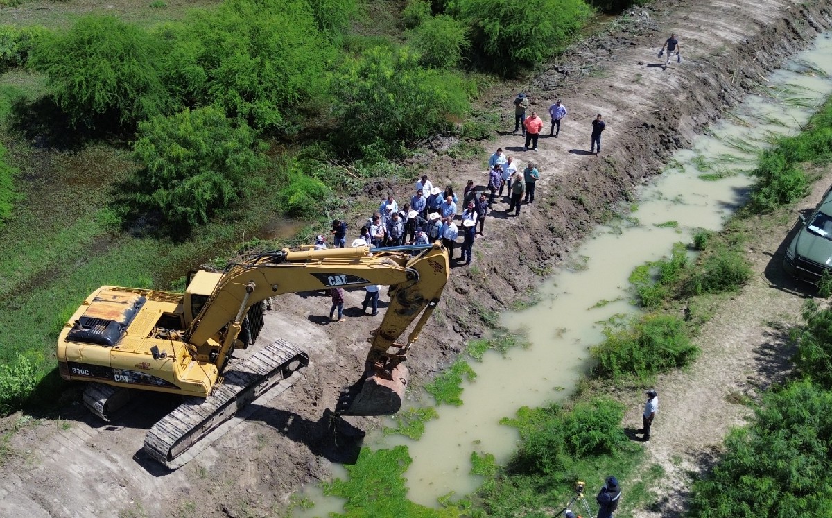 Trabajos en el distrito de Riego 025 Bajo Río Bravo