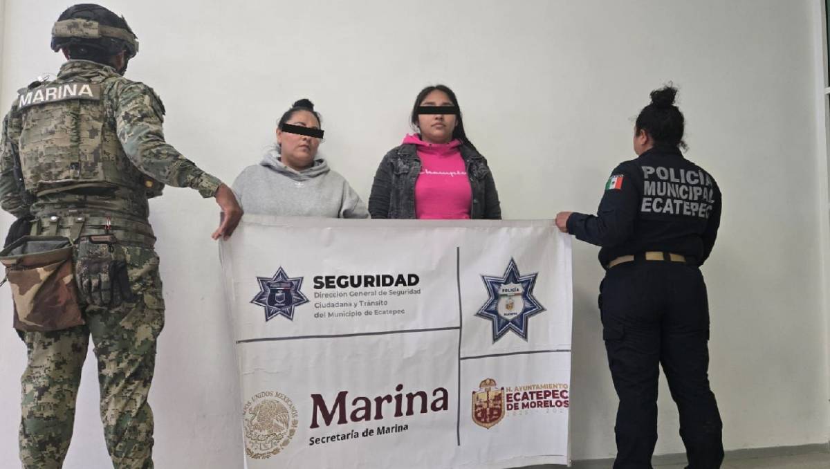 Autoridades detuvieron a dos mujeres señaladas de intentar extorsionar a familiares de una víctima de secuestro exprés. | Especial