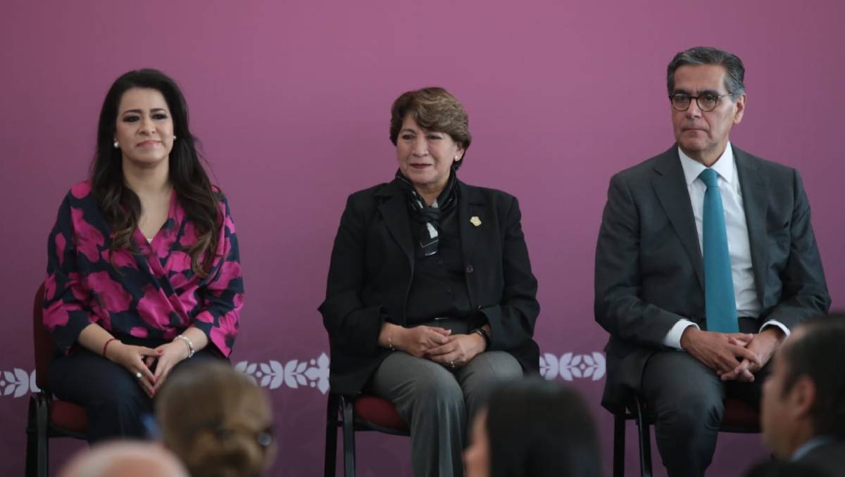 Delfina Gómez informó que Edomex recibió 140 mil mdp de inversión entre 2023 y 2025, generando empleos y desarrollo. Foto: Tania Contreras