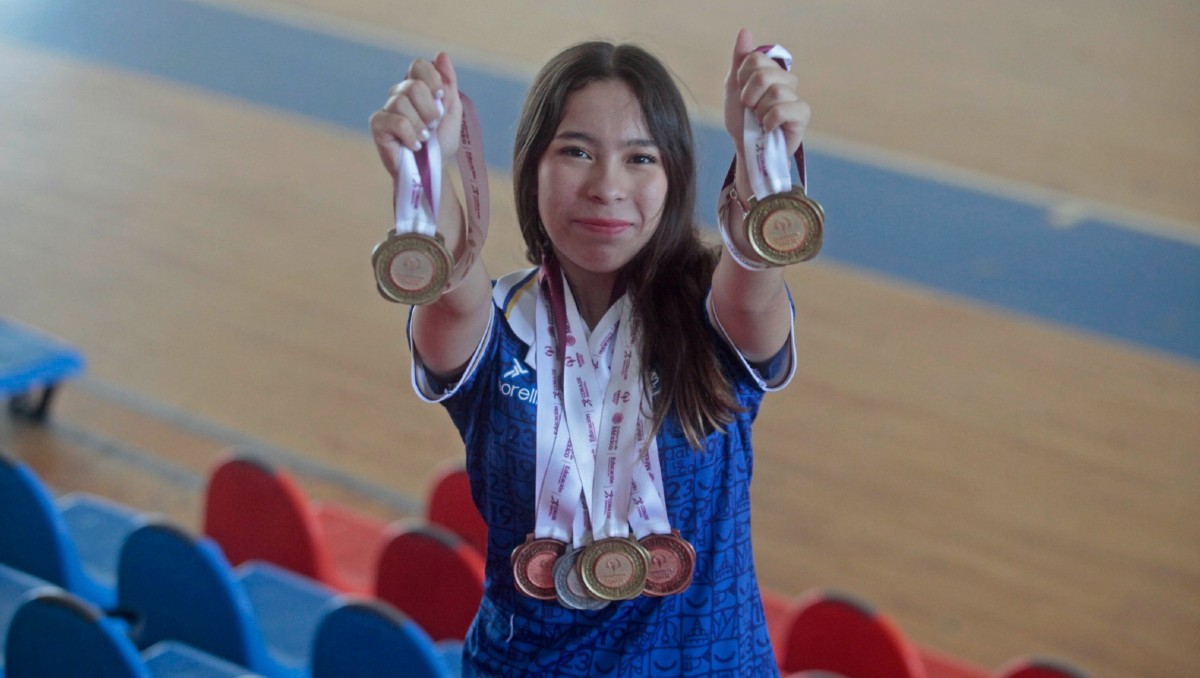 Hanna Cisneros alcanzó la gloria en la Olimpiada Nacional (Fernando Carranza)