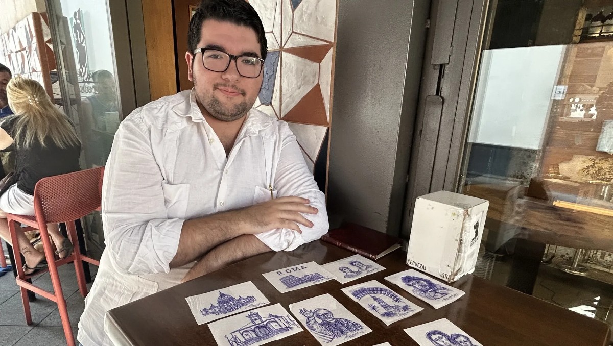 El artista se volvió viral por su peculiar arte | Especial