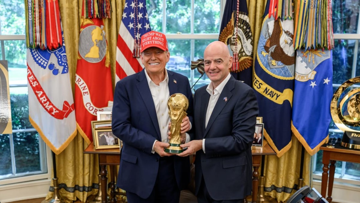 Donald Trump se reunió con el presidente de la FIFA este viernes. (@TrumpTruthonX)