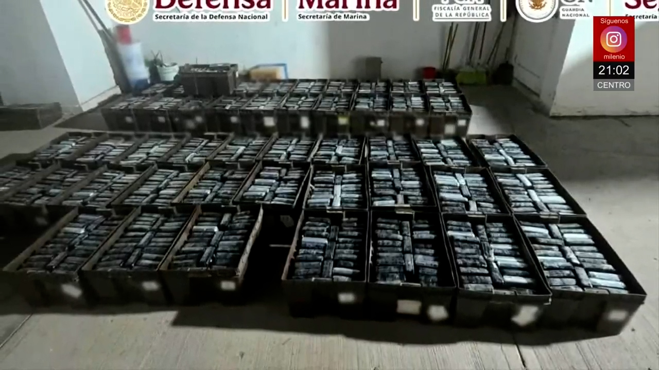 Aseguran 1.3 toneladas de cocaína ocultas en tráiler en San Luis Río Colorado