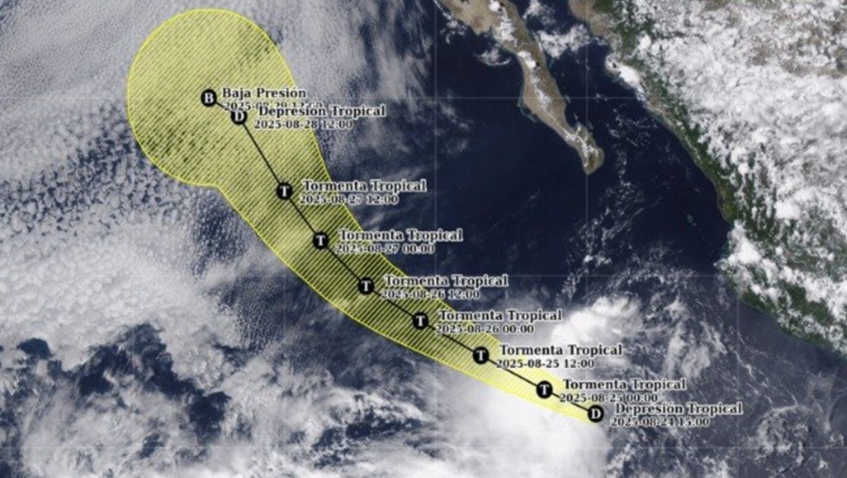 Así será su trayectoria. (Foto: Conagua)