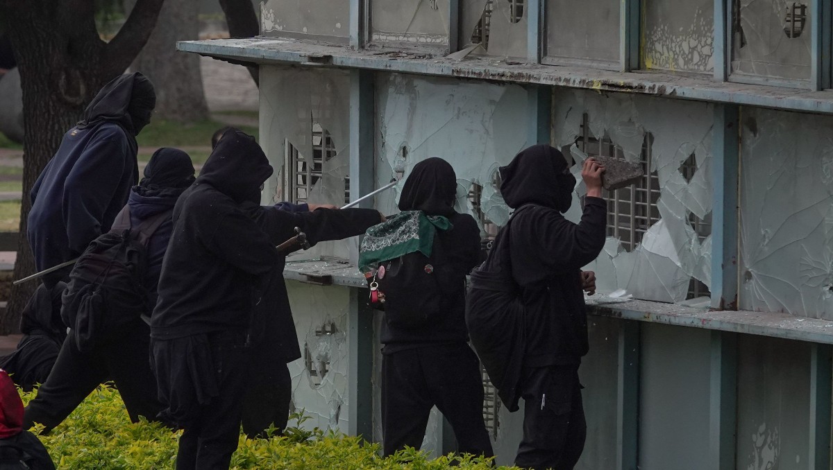 Actos vandálicos. (Foto: Cuartoscuro)