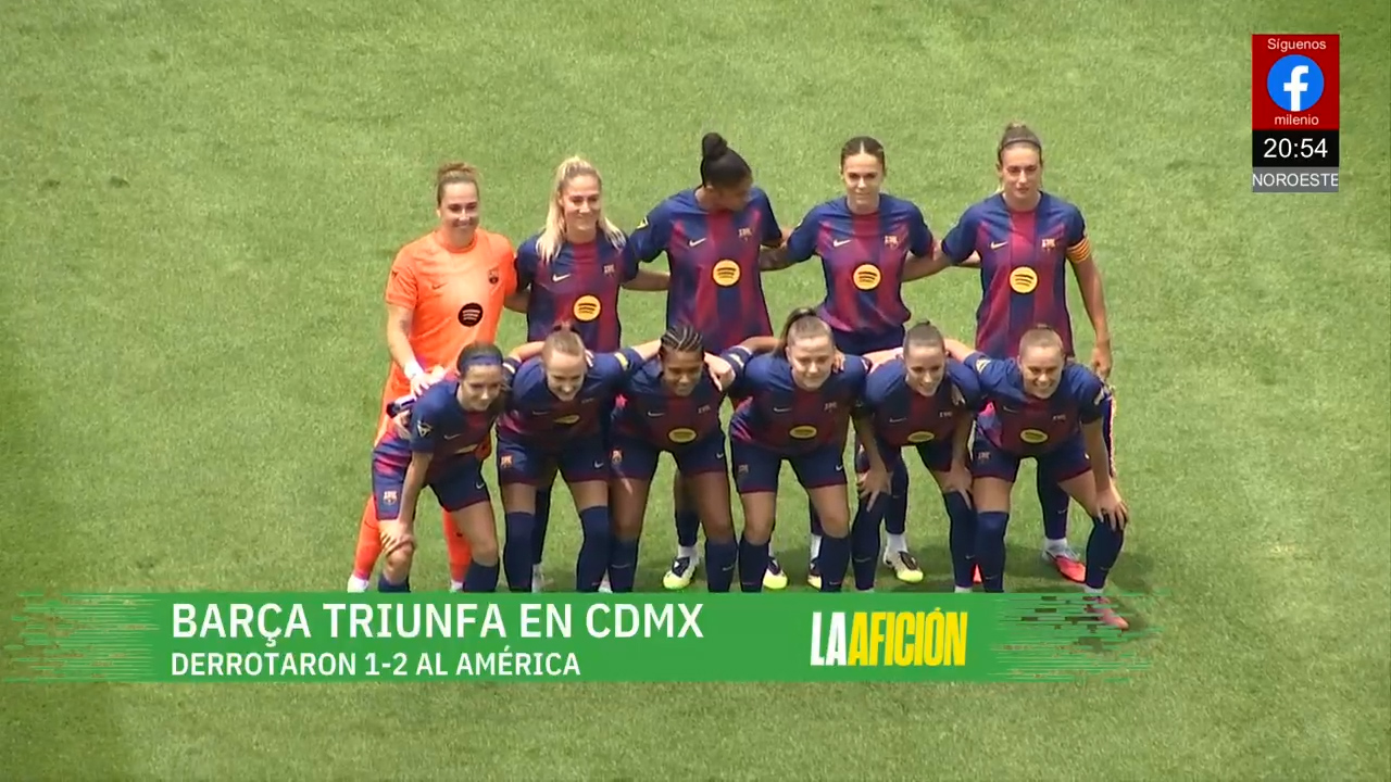 Barcelona Femenil cierra gira en México con victoria sobre América
