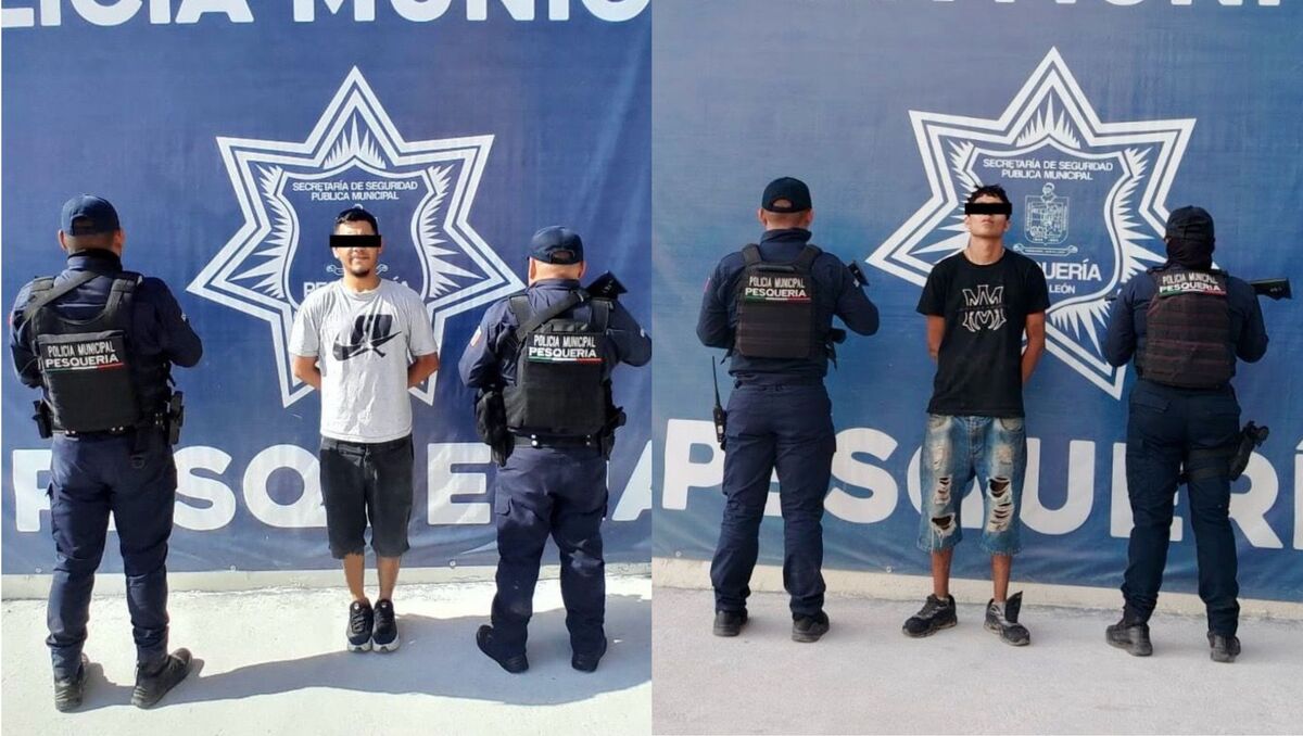 Los dos detenidos quedaron a disposición de las autoridades. Foto: Especial