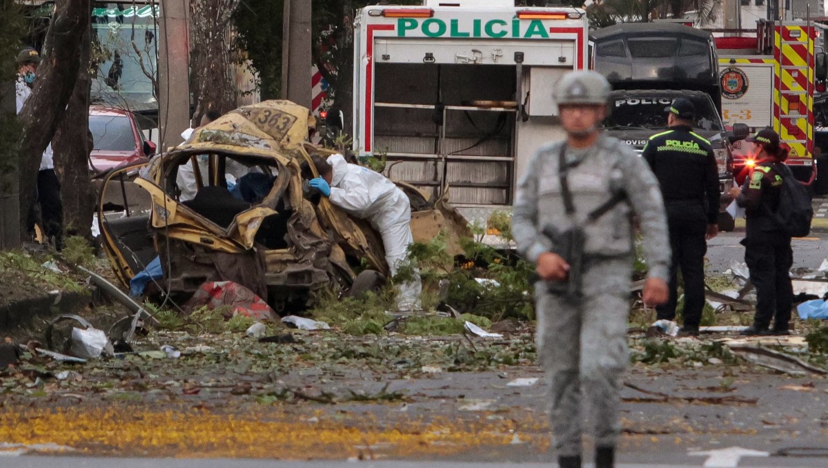 La explosión de un carro bomba dejó 80 heridos en Cali. | AFP