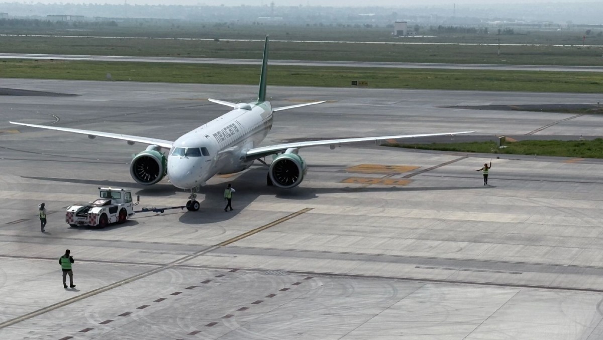 Este modelo de aeronave de Mexicana es de última generación y forma parte de una flota de 20 aviones. Foto: Giselle Soriano