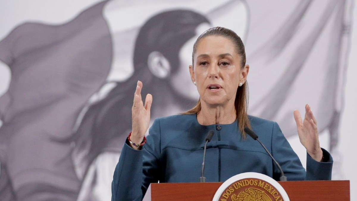 La Presidenta durante la conferencia de prensa matutina. | Foto: Ariel Ojeda