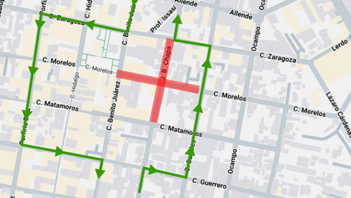 La Secretaría de Obras Públicas anuncia cierre de vialidad.